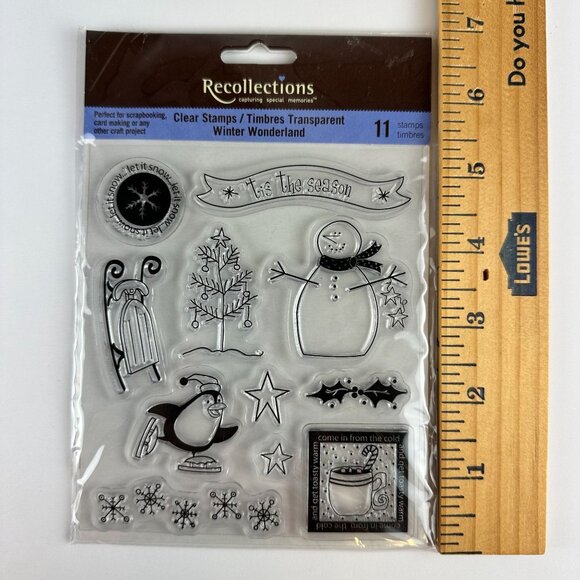Recollections & TPC Studio Winter Wonderland & Activities Clear Stamps Bundle - Picture 3 of 3